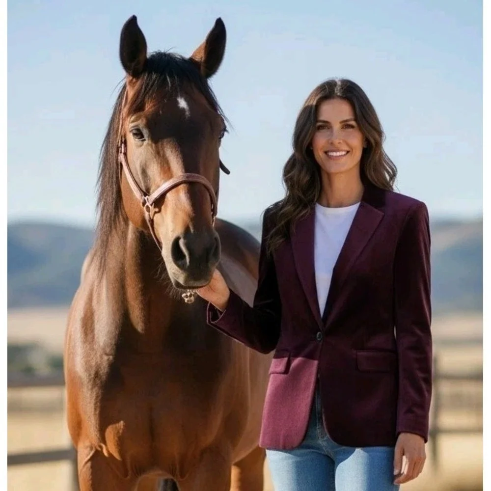 J.Crew Ecole Velvet Schoolboy Blazer Plum Preppy Old Money Timeless Style 97130